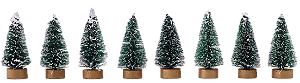 Mini Enfeite Árvore 4,5cm - C/8 Unidades