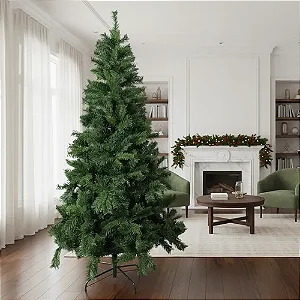 Arvore De Natal Luxo Puglia Verde -1,80m - Decoração