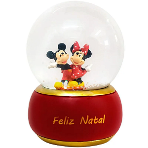 Globo Neve Disney Original Mickey Minnie Enfeite Natal - Un