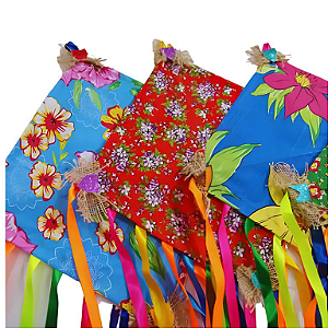 Enfeite Decorativo Junino Pipa De Chita Cor Sortida - Unid