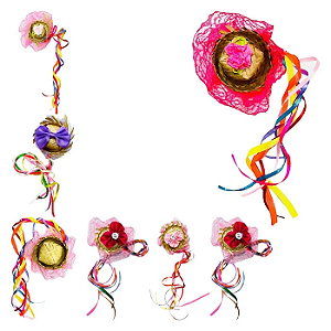 Presilha C/ Chapéu Junino Sortido - Unid