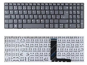 TECLADO NOTEBOOK LENOVO IDEAPAD 320-15IKB CINZA BR