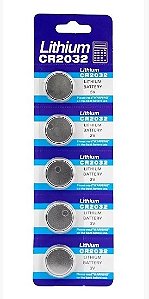 BATERIA DE LITHIUM CR2032 CARTELA C/ 5 UN.