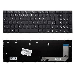 TECLADO NOTEBOOK LENOVO IDEAPAD 110-15ISK PRETO BR