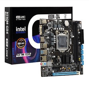 PLACA MÃE GOLINE H110M-GD4 1151P DDR4 VGA/HDMI