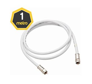 CABO COAXIAL P/ ANTENA RG6 1 MT