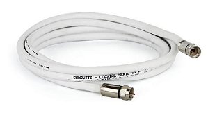 CABO COAXIAL P/ ANTENA RG6 2 MTS