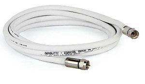 CABO COAXIAL P/ ANTENA RG6 5 MTS