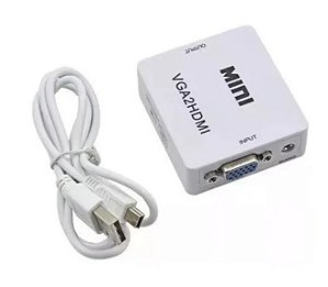 CONVERSOR AUDIO/VIDEO ENTRADA VGA X SAÍDA HDMI