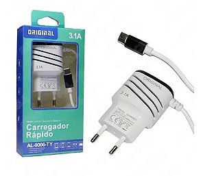 CARREGADOR CELULAR ALTOMEX TIPO C AL-9006-TY C/ CABO