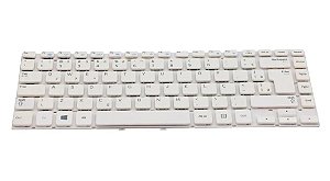 TECLADO NOTEBOOK SAMSUNG NP270E4E BRANCO BR