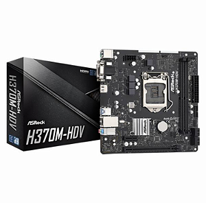 PLACA MÃE ASROCK H370M-HDV LGA1151 DDR4 VGA/HDMI