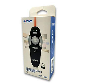 APRESENTADOR MULTIMÍDIA EXBOM LPT-8 LASER SEM FIO