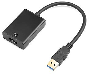 CONVERSOR USB 3.0 MACHO P/ HDMI FÊMEA
