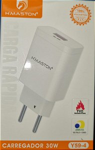 CARREGADOR CELULAR H'MASTON USB 30W S/ CABO