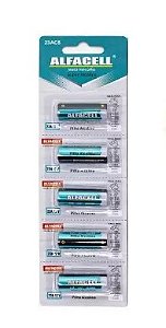 PILHA ALFACELL A23 12V P/ CONTROLE REMOTO C/5