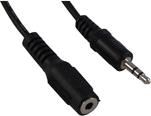 CABO DE ÁUDIO P2 M X P2 F EXTENSOR 5 MT.