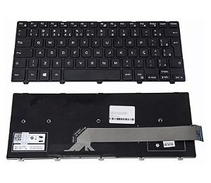 TECLADO NOTEBOOK DELL INSPIRON 14-3000/5000 SÉRIES PRETO