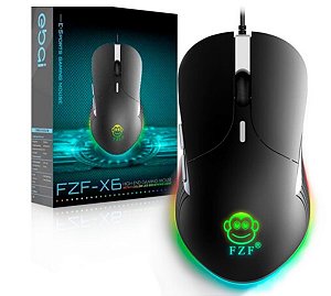 MOUSE GAMER FZF-X6 3200DPI RGB USB