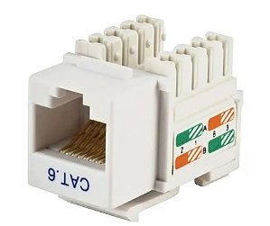 CONECTOR RJ45 CAT6 FÊMEA (KEYSTONE)