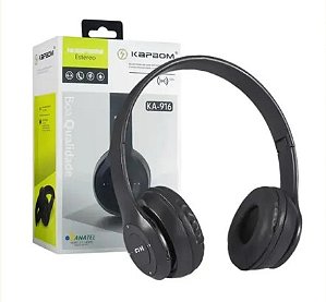 FONE DE OUVIDO KAPBOM KA-916 BLUETOOTH PRETO