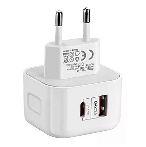 CARREGADOR CELULAR 35W USB/USB-C SEM CABO