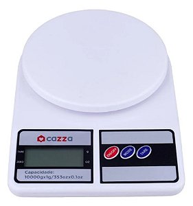 BALANÇA DIGITAL DE COZINHA 10KG BRANCA