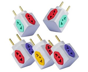 ADAPTADOR TOMADA T CUBO 4 SAIDAS