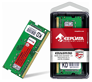 MEMÓRIA NOTEBOOK 8 GB. KEEPDATA DDR4 / 2666 MHZ