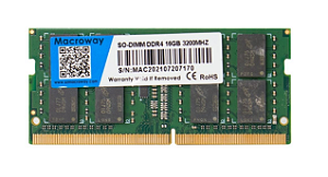 MEMÓRIA NOTEBOOK 16 GB. MACROWAY DDR4/ 3200 MHZ