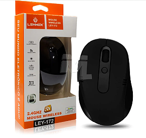 MOUSE SEM FIO LEHMOX PRETO LEY-172