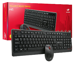TECLADO + MOUSE SEM FIO C3TECH K-W70BK