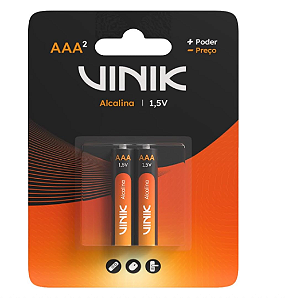 PILHA VINIK ALCALINA AAA C/ 2