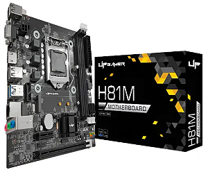 PLACA MÃE UP GAMER H81M LGA1150 DDR3 VGA / HDMI