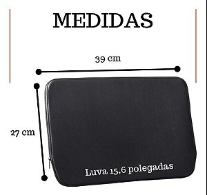 CASE NOTEBOOK 15.6“ C/ ZÍPER PRETO