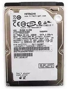HD NOTEBOOK 250 GB. HITACHI SATA USADO