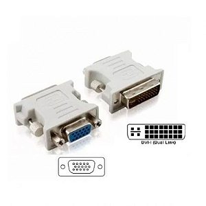 ADAPTADOR DE VÍDEO DVI 24+5 MACHO X VGA FÊMEA