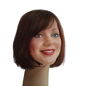 Peruca Lace Cabelo Humano: Louro Escuro Liso - Personalizada