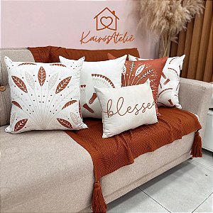 Kit 4 capas Folhas Terra