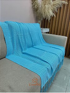 Manta Algodão Azul Bebê