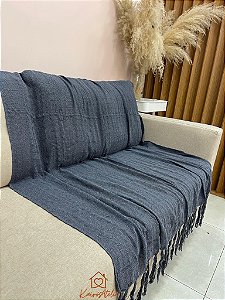 Manta Algodão Cinza Grafit