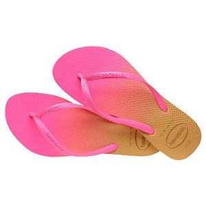 Chinelo Feminino Havaianas Slim Gradient Neon Original + NF