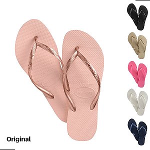 Chinelo feminino Havaianas Slim Original Varias Cores