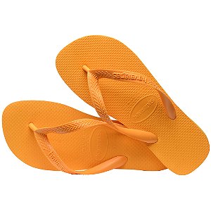 Chinelo Uisex Havaianas Top Laranja Original Com NF.