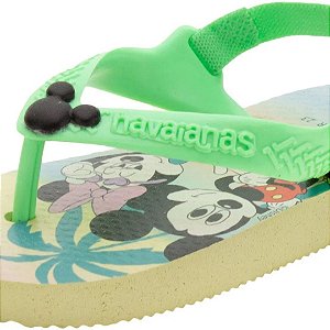 Chinelo Infantil Havaianas Baby Disney Classics Verde Lima