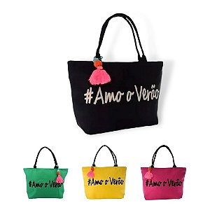 Bolsa De Praia Piscina Passeio Tema Amo Verão