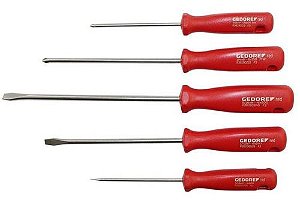 JOGO CHAVE FENDA 5PCS - R38001005 - GEDORE RED