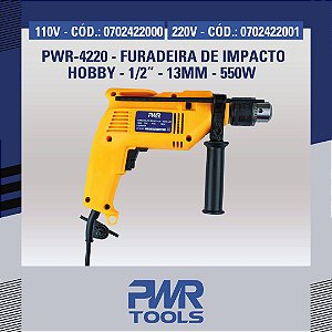 FURADEIRA DE IMPACTO 1/2 220V - PWR-4220 - SIGMA TOOLS