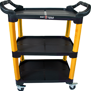 CARRINHO 3 BANDEJAS AMARELO - 0699990061 - SIGMA TOOLS