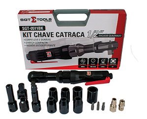 KIT CHAVE CATRACA PNEUMÁTICA 1/2 - SGT-0511BK - SIGMA TOOLS